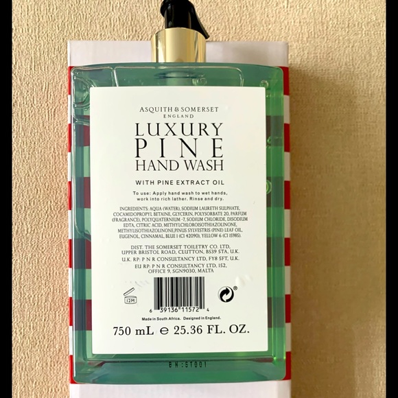 Asquith & Somerset England Luxury Pine Hand Wash, 750 ml, 25.36 fl oz, New - Picture 3 of 4